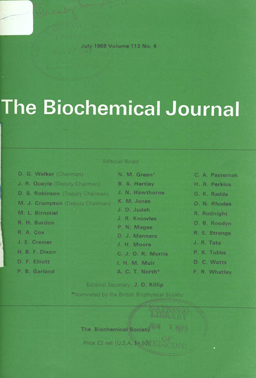 The subunit structure of jack-bean urease | Biochemical Journal ...
